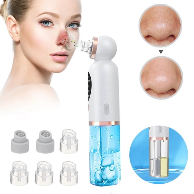 Extractor De Espinillas Eléctrico Limpiador De Poros Faciales Con Succión Al Vacío Con 6 Puntas Intercambiables Limpiador De Espinillas Eigraketly CE006592-00