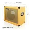 thumbnail image 4 of Sound Town 1 x 12" Empty Guitar Speaker Cabinet, with Birch Plywood Construction, Orange Tolex, Wheat Cloth Grill, Compatible with Celestion/Eminence Speakers (GUC112OBOR-EC), 4 of 5