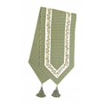 thumbnail image 1 of Mr. MJs Trading AG-11297-13x72 13 x 72 in. Ribbed Table Runner with Tassels, Berryvine Green, 1 of 1