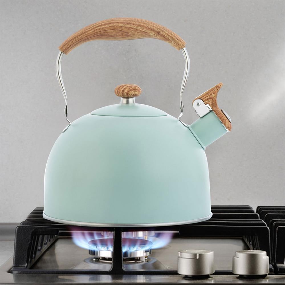 Home Cream 1.4 Litre Whistling Kettle Suitable for Induction Hobs