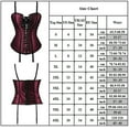 thumbnail image 5 of Corset Bustier à Lacets pour Femmes Style Court avec Ceinture Porte-Jarretelles, 5 of 5