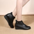 thumbnail image 2 of Zapatos de baile cuadrados de otoño e invierno, botas cortas, zapatos de baile, zapatos de algodón, botas de mujer a prueba de frío, botas cortas planas de algodón, 2 of 5