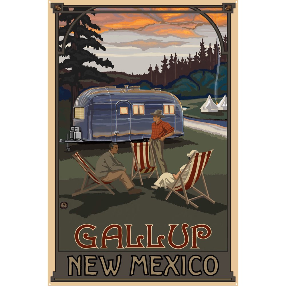 Gallup New Mexico Metal Art Print by Paul A. Lanquist (24" x 36")