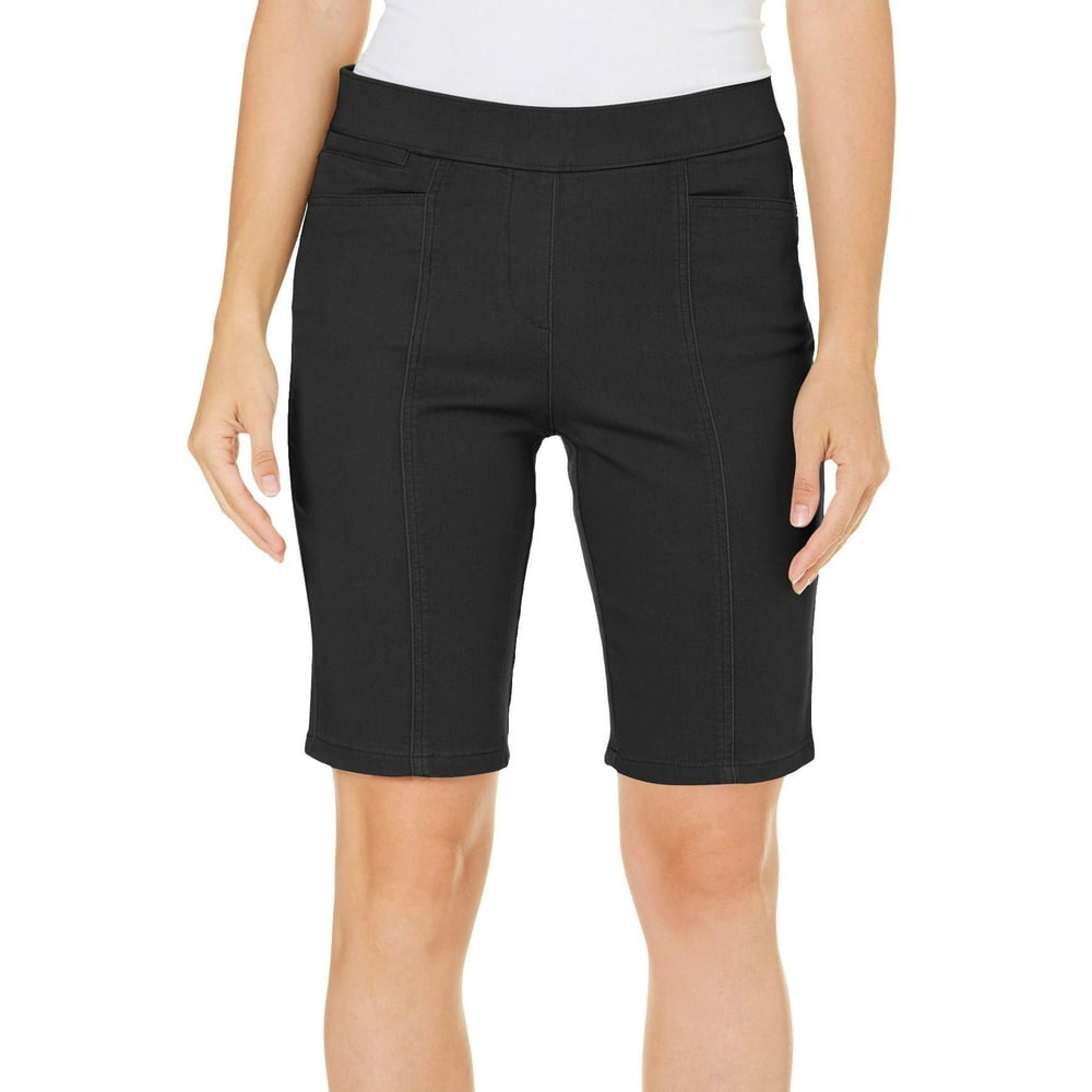 Coral Bay - Coral Bay Womens Pull On Stretch Bermuda Shorts - Walmart ...