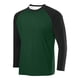 thumbnail image 1 of pstuiky Camisas casuales de manga larga para hombre, Camisa deportiva transpirable de manga larga raglán con cuello redondo para hombre, de color sólido Tops de talla grande para hombre s, 1 of 2