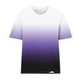 thumbnail image 5 of Ichuanyi Womens Summer Tops Trendy Gradient Color Print Short Sleeve Tshirts Shirts Crew Neck T Shirts Fashion, 5 of 7
