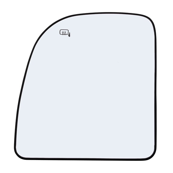 Rugged TUFF Driver Side Mirror Glass for Ford E150 E250 E350 E450, F250 F350 F450, Excursion (Upper Towing Mirror)
