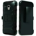 thumbnail image 4 of for 5.5" Alcatel OneTouch POP 3 FLINT Pixi Glory Case Belt Clip Holster Phone Case 2 Kick Stands Hybrid Armor Shock Bumper Cover Black, 4 of 4