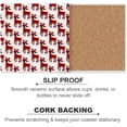 thumbnail image 2 of GZHJMY Christmas Pattern of Deers Printed Square Ceramic Coaster for Drinks with Cork Base for Coffee Cups, Place Mats for Home Decor, 6 Pcs, 2 of 4