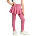 thumbnail image 2 of Girls Skirted Leggings 2 in 1 High Waisted Flowy Athletic Tennis Skirt Kids School Dance Tights, 2 of 8
