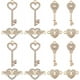 thumbnail image 1 of 1 caja de 40 dijes de San Valentín: dijes de candado con forma de llave, dijes de amor, dijes de candado y llave, dijes de corazón, dijes románticos a granel., 1 of 9