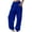 Blue, variant on Women's Fleece Lined Sweatpants with Pockets, High Waist Drawstring Joggers for Athletic Workout and Casual Wear, Thermal Warm Pants for Autumn Winter, Plus Size Comfortable Sports Pants Blue L