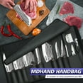 thumbnail image 6 of 14pcs Kitchen Knives Set -Kepeak Butcher Knife,Chef Knife, Boning Knife, Meat Cleaver - BBQ, Outdoor, Camping(Stripe), 6 of 6