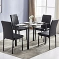 thumbnail image 6 of 120*70*75CM DA154 Simple Round Tube Table Leg Table Black, 6 of 24