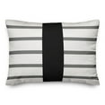 thumbnail image 2 of Creative Products Mirrored Stripes Gray 14 x 20 Indoor / Outdoor Pillow, 2 of 3