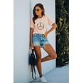 thumbnail image 4 of ABPHQTO Camiseta de mujer rosa COWBOY slim-fit manga corta, 4 of 5