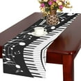 thumbnail image 1 of BSDHOME Piano Keys With Musical Notes Table Runner 16x72 inch For Dinner Parties Events Home Decor, 1 of 4