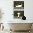 thumbnail image 3 of Stupell Industries Elegant Geometric Deco Bathroom Cottage Painting White Framed Art Print Wall Art, 30 x 24, Set of 2, 3 of 8