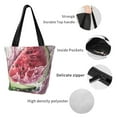 thumbnail image 4 of Pofeuu Watermelon Splash Realism Art Print Women Fashion Shoulder Handbags Top Handle Satchel Bags Tote Shoulder Shopping Bag Stylish Canvas Tote Bag, 4 of 6