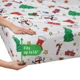 thumbnail image 5 of Gogreen 4PC Queen Christmas Sheet Set Deep Pocket Fit 16", Breathable Microfiber Soft Queen Sheet Set Warm Sheets, Luxury Hotel Style Christmas Decor Queen Bed Sheet Set, Christmas Gift, 5 of 8