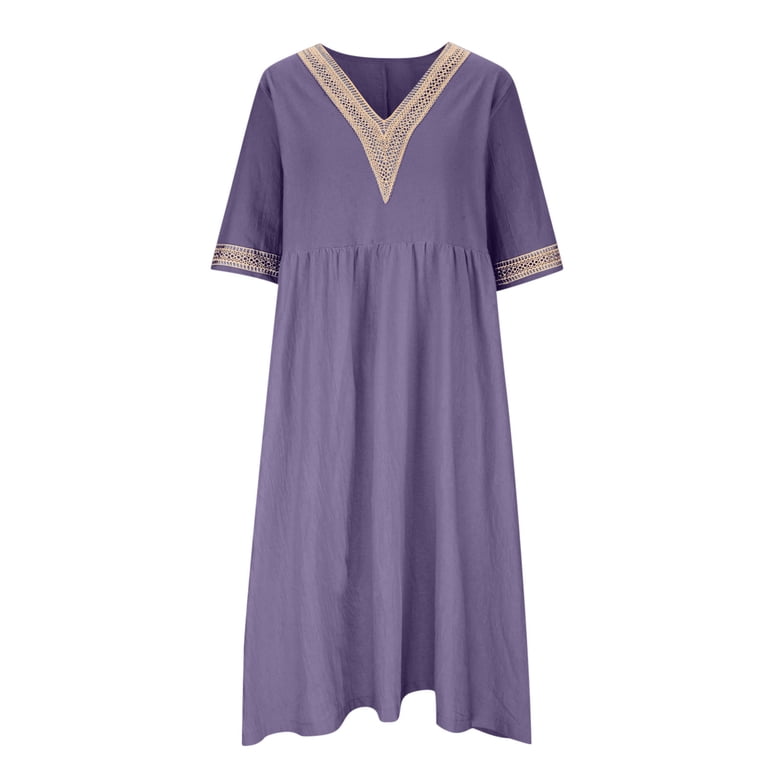 Summer Xqxayjr Summer Short Sleeve Maxi Graduation Dresses for Women Under  $10 Casual Loose Aline Swing Flowy Long T Shirt Sundress V Neck Elegant  Work Dresses Mother Day Gifts - Walmart.com