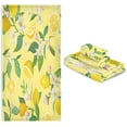 thumbnail image 7 of GZHJMY Towel Set of 3,Summer Lemon 1 Bath Towel, 1 Towel, 1 Small Square Towel, Strong Soft and Compact Absorbent Yoga Gym Hotel Excellent Choice., 7 of 7