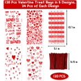 thumbnail image 2 of 120 Pcs Valentines ane Bags Valentine's Day Treat Bags, 5 Assorted Styles Valentine Goodies Bags with Twist Ties for Cookie Candy Valentines Day Party Supplies, 2 of 4