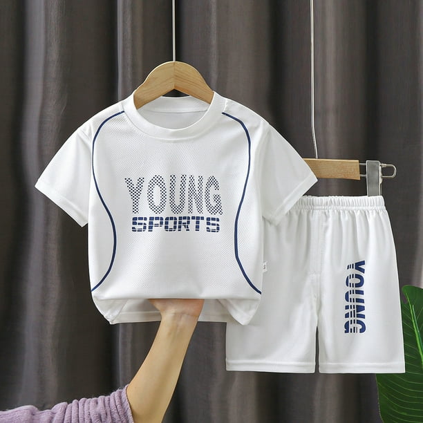 Ropa de baloncesto para niños, traje deportivo para niñas, camiseta de verano de secado rápido para niños, entrenamiento para niños medianos y grandes, deportes