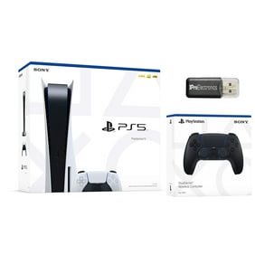 Sony Playstation 5 Disc Version with Extra DualSense Wireless Controller and Micro SD Card USB Adapter Bundle