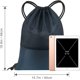 thumbnail image 4 of 2 bolsas deportivas con cordón, impermeable, plegable, unisex, con cordón, bolsa deportiva de tela con cordón para viajes, camping, gimnasio, escuela, natación, playa, piscina (48 * 40 cm) Sincero Electrónica, 4 of 5