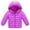Purple, variant on MuZeFu Warm Clothes for Children Winter Child Kids Color Hoodie Zipper Keep Warm Jacket Clothes
