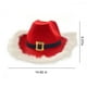 thumbnail image 3 of Sombrero Vaquero Navideño con Luces Led a Pilas - Gorro Rojo de Papá Noel Estilo Western con Ribete de Cerdas para Adultos y Niños, 3 of 7