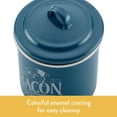 thumbnail image 3 of Ayesha Curry 4 x 4-Inch Collection Enamel on Steel Bacon Grease Can, Twilight Teal, 3 of 7