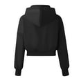 thumbnail image 5 of Sweatshirt for Women Ribbed Hoodie Seamless Workout Hoodies For Women Full Zip Up Cropped Sweatshirts Casual Hooded Pullover Sweaters Tops, 5 of 5