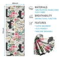 thumbnail image 2 of Husky Dog Flower Floral Hot Yoga Mat Towel Non Slip for Hot Yoga - Quick-Drying Yoga Mat Cover with 4 Corner Pockets with Travel Bag - Hot Yoga Towel Non Slip Grip Moisture Wicking Sweat 70"x26", 2 of 6