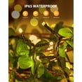 thumbnail image 4 of Guirnaldas de luces solares Brightown, 2 paquetes, 28 m, 240 LED, blanco cálido, 4 of 9