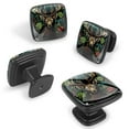 thumbnail image 2 of 4 Pcs Cabinet Handle Drawer Pulls Jungle Elk Knobs with Screws Square Furniture Office Cabinet Knob Decoration, 2 of 7