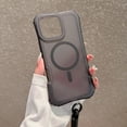 thumbnail image 5 of Dteck Magnetic Case for iPhone 16 Pro Max, Shockproof Rugged Cover with Lanyard Slim Lightweight PC+TPU Non-Slip Wireless Charging Anti-Fingerprint Translucent Matte Phone Case, Black, 5 of 10
