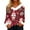 Hot Pink, variant on Women's Comfortable Loose Fit Casual Fashion Long Sleeve Christmas Holiday Printed Flannel Collar Pullover Sweatshirt Top for Winter Street Style and Daily Wear,Wine S