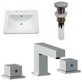 thumbnail image 1 of American Imaginations 21-in. W 3H8-in. Ceramic Top Set In White Color - Drain Incl. AI-33092, 1 of 9