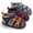 A-navy Blue&red, variant on Isbasic Infant Baby Boys Girls Summer Beach Sandals Breathable Athletic Anti-slip Soft Sole Newborn First Walker Crib Shoes