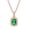 Green, variant on Czzoypi Multicolor Zircon Tennis Necklace, Adjustable Crystal Diamond Necklace for Women, Platinum Rectangle Jewelry Gift for Valentine's Day Christmas Mother's Day, Purple