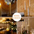 thumbnail image 2 of AFINETH Flameless Taper Candles with Rmote, 9.6" Dripless Battery Operated Candles, 3 Pack Real Wax Led Flickering Candlesticks wi, 2 of 6
