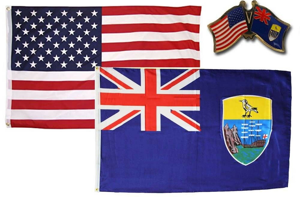 Wholesale Combo USA & Mexico Country 2x3 2'x3' Flag & Friendship Lapel Pin 