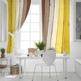 thumbnail image 5 of Fsddascl Yellow Brown Blackout Curtains for Bedroom/Living Room, Thermal Insulated Kitchen Curtains, Farmhouse Wood Grain Vintage Striped Grommet Darkening Window Treatment Drapes 52"x72"x2, 5 of 6