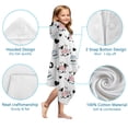 thumbnail image 7 of White Cow Moo Milk Pattern Hooded Bath Towel，50"x30" for Ages 3 To 12 Kids, Quick Dry Lightweight Soft Microfiber Hood Beach Towel Cover Up for Kids, 7 of 7