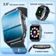 thumbnail image 2 of Reloj Inteligente para Hombres Responder Llamada - Smartwatch Sport Pulsera Inteligente con Pantalla táctil Impermeable de 2.0 Pulgadas con Monitor de sueño, podómetro de Ritmo cardíaco, rastreador de Ejercicios para Android iOS JM reloj inteligente, 2 of 5