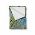 thumbnail image 2 of Forest Soft Flannel Fleece Blanket, Tree Branches Pastoral Lumber Wide Flourishing Natural Beauty Eco Backed Image Art, Cozy Plush for Indoor and Outdoor Use, 50" x 70", Green Blue, by Ambesonne, 2 of 6