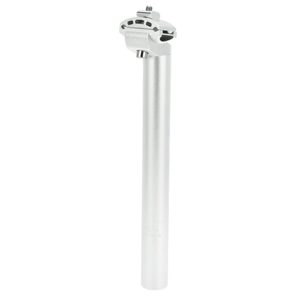Bike Seat Posts 30.9x300mm Bike Saddle Post Seat Tube Aluminum Alloy Silver Tone Adjustable with Fixing Clip