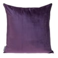 thumbnail image 1 of HomeRoots 402781 Pourpre & Gris Foncé Double Couleur Unie Réversible Jeter Oreiller & 44; Multi Couleur, 1 of 1